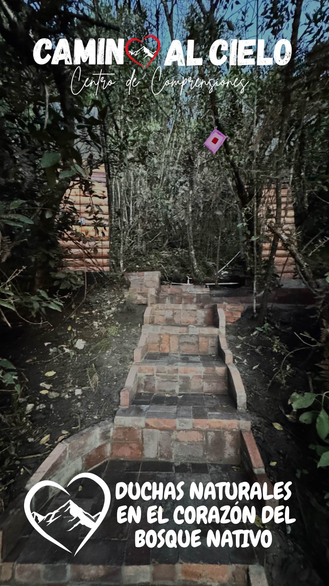 DUCHAS NATURALES EN EL CORAZÓN DEL BOSQUE NATIVO